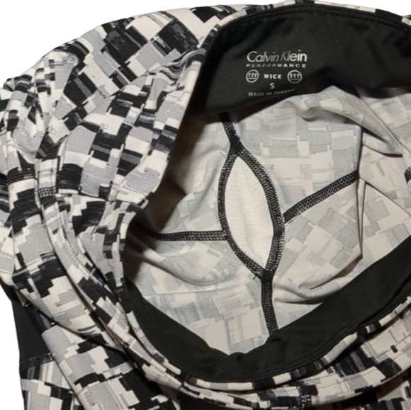 CALVIN klein womens size small cropped leggings elastic waist black - Picture 7 of 9